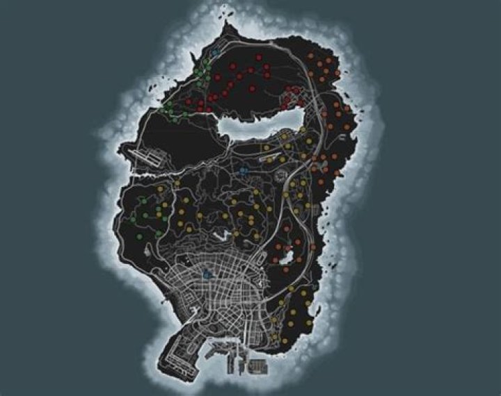 A map showing all Possessed Animals (Image via GTA Lens)