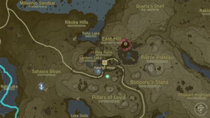 A map shows the location of a Dervis Artifact in AC Mirage.
