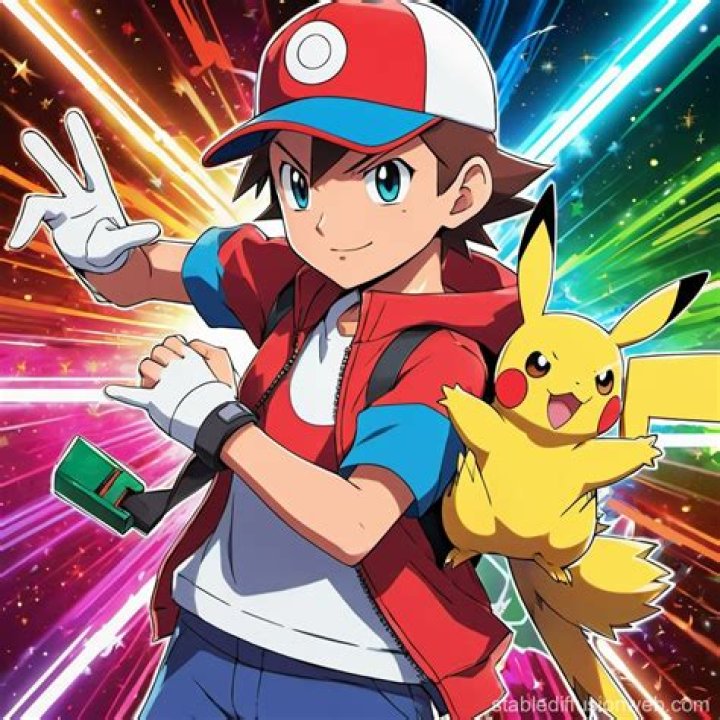 A Pok&eacute;mon trainer wears an Eevee mask with a Giratina in a gym