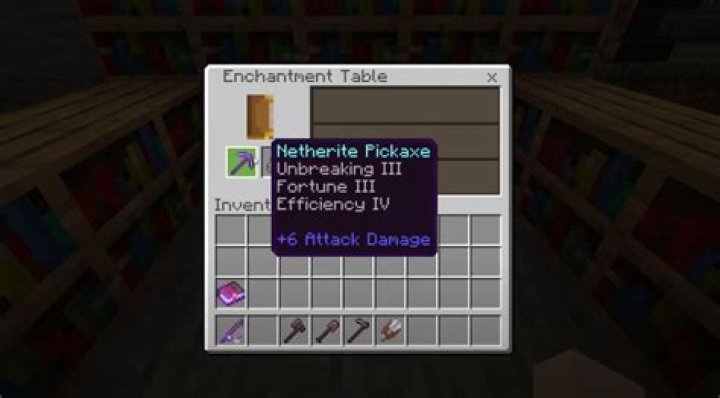 Efficiency enchantment (Image via Mojang)