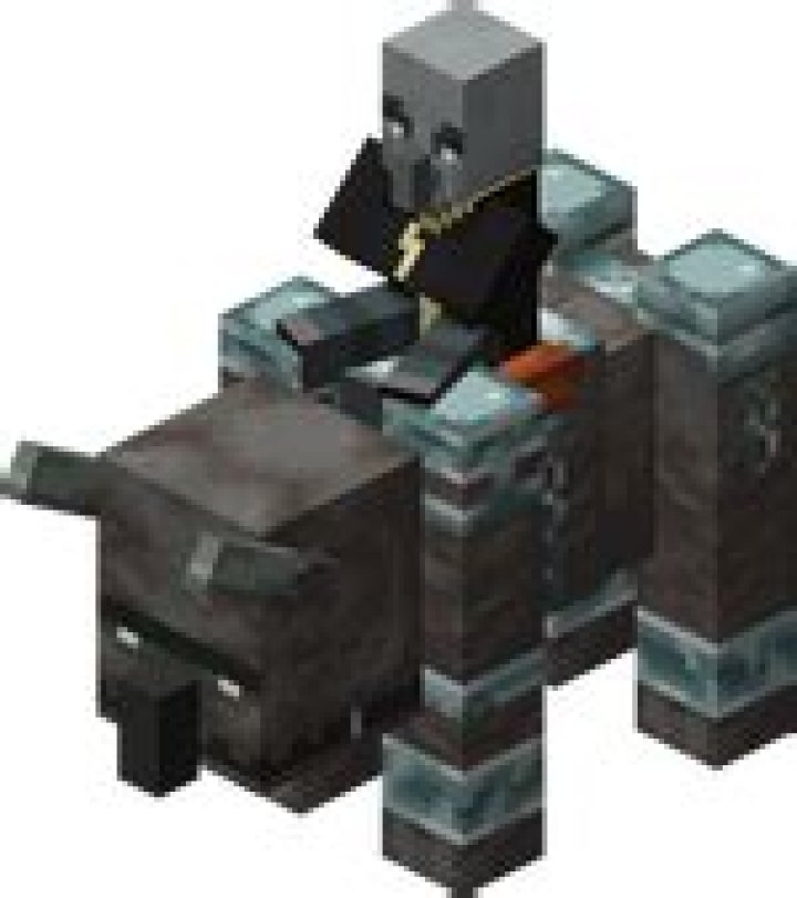 Evoker on ravager (Image via Minecraft)