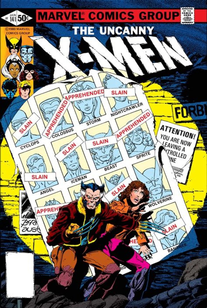 From X-Men #141, Marvel Comics (1981).