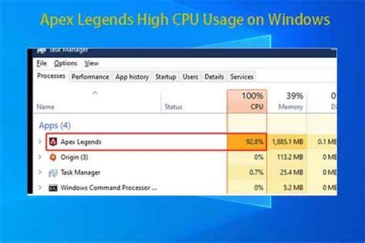 How to fix to Apex Legends high CPU bug