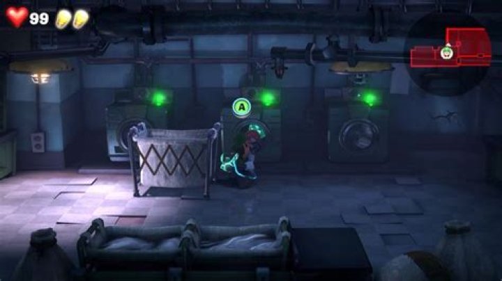 Luigi&rsquo;s Mansion 3 B1 Laundry room clear gem 2
