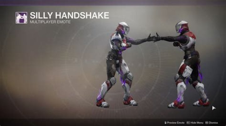 Silly Handshake multiplayer emote Destiny 2
